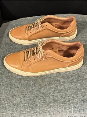 Sam Edelman calfskin leather ginger sneakers